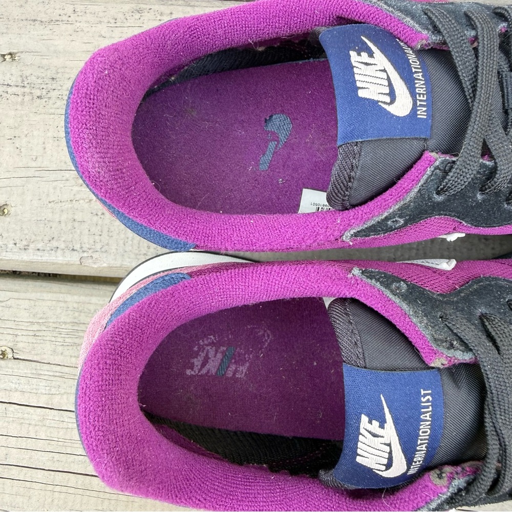 Nike Internationalist Suede Mesh Sneakers Purple Black Size 9.5 - Picture 13 of 15